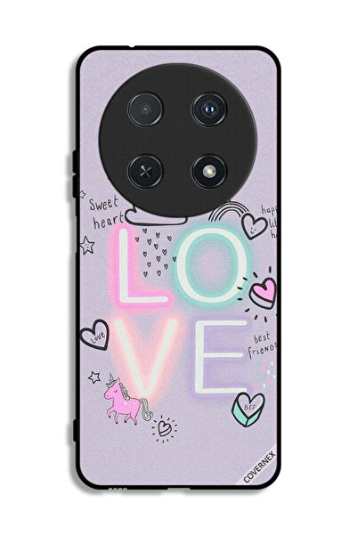 Covernex غطاء حماية لهاتف هواوي نوفا 12i بتصميم قلب جميل ووحيد القرن