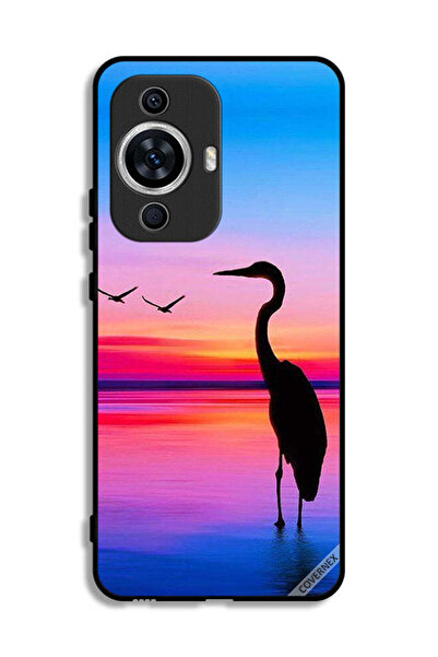 Covernex غطاء حماية لهاتف هواوي نوفا 12 لايت بطبعة شوك وطيور