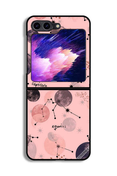 Covernex غطاء حماية لهاتف سامسونج جالاكسي زد فليب 6 برسومات الأبراج الفلكية