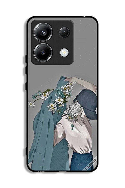 Covernex غطاء حماية لهاتف شاومي ريدمي نوت 13 برو 5G، رسم فتاة ترتدي معطفًا