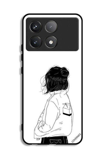 Covernex غطاء حماية شاومي بوكو F6 برو - فتاة تفكر بعمق كبير