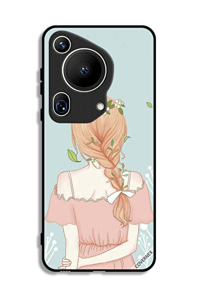 Covernex غطاء حماية لهاتف هواوي بيورا 70 ألترا بتصميم فتاة واقفة لطيفة