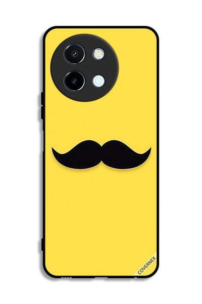 Covernex Vivo Y38 5G Protective Case Cover Mustache Clip Art
