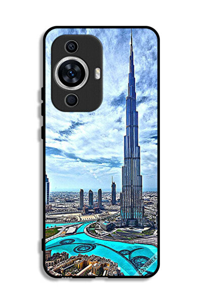 Covernex غطاء حماية لهاتف هواوي نوفا 12 إس، برج خليفة، غيوم مؤثرة