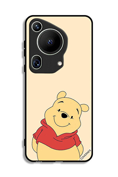 Covernex غطاء حماية لهاتف هواوي بيورا 70 ألترا بتصميم الدب في وضع السعادة