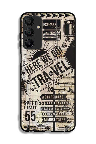 Covernex غطاء حماية لهاتف سامسونج جالكسي A15 4G مطبوع عليه Here We Go Travel