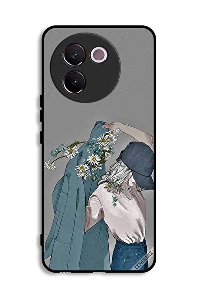 Covernex غطاء حماية لهاتف Vivo V30e 5G بتصميم فتاة ترتدي معطفًا