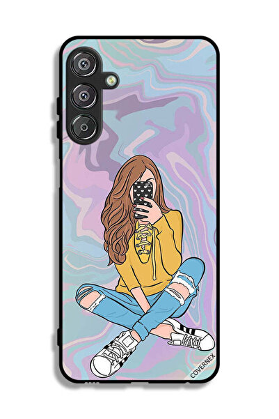 Covernex غطاء حماية لهاتف سامسونج جالاكسي F15 5G مع صورة فتاة
