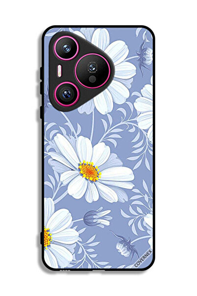 Covernex غطاء حماية لهاتف هواوي بيورا 70 - زهور متفتحة