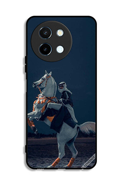 Covernex غطاء حماية لهاتف Vivo Y38 5G، شاب على حصان