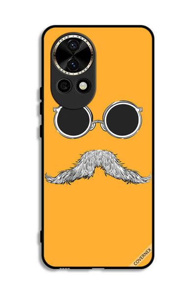 Covernex غطاء حماية لهاتف هواوي نوفا 12 5G برسومات نظارات وشارب