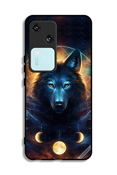 Covernex غطاء حماية لهاتف Vivo V30 5G بتصميم ذئب في الفضاء