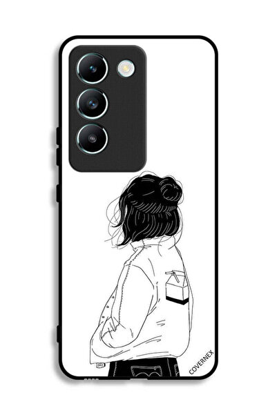 Covernex غطاء حماية لهاتف Vivo V30 Lite 4G بتصميم فتاة تفكر بعمق