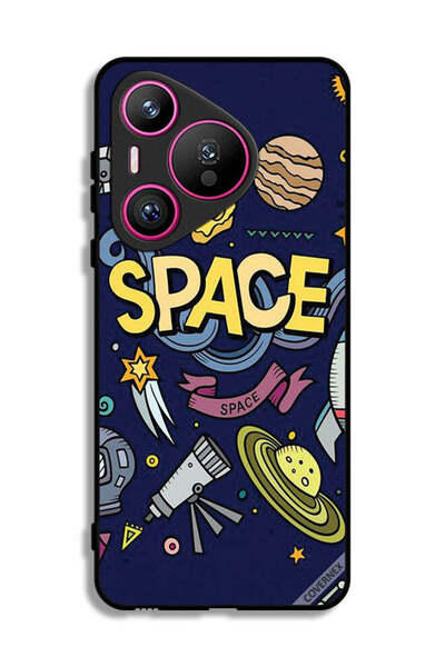 Covernex غطاء حماية لهاتف هواوي بيورا 70 بتصميم فني فضائي