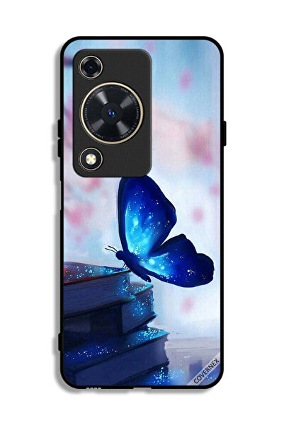 Covernex غطاء حماية لهاتف هواوي إنجوي 70 بتصميم فراشة جالسة على كتاب