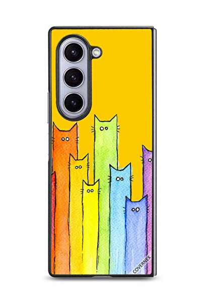Covernex غطاء حماية لهاتف سامسونج جالاكسي زد فولد 6 - تصميم دمية قطة