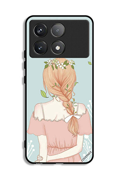 Covernex غطاء حماية لهاتف شاومي ريدمي K70 بفتاة واقفة بمظهر لطيف