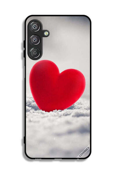 Covernex غطاء حماية لهاتف سامسونج جالاكسي F15 5G بتصميم قلب أحمر جميل