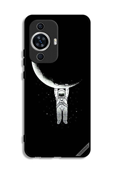 Covernex غطاء حماية لهاتف هواوي نوفا 12 إس، صورة رائد فضاء معلق على القمر