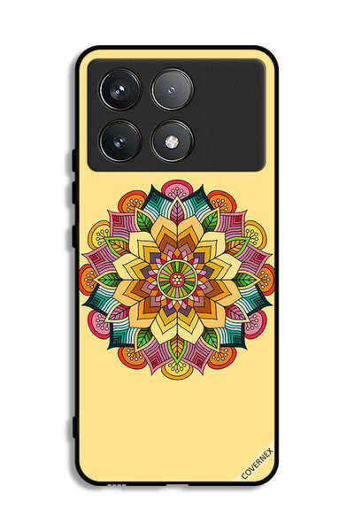 Covernex غطاء حماية لهاتف شاومي بوكو F6 برو بنمط ماندالا دائري