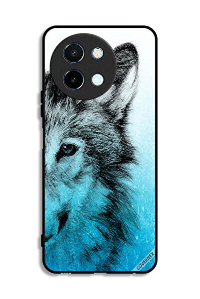 Covernex غطاء حماية لهاتف Vivo Y38 5G بتصميم نصف وجه ذئب