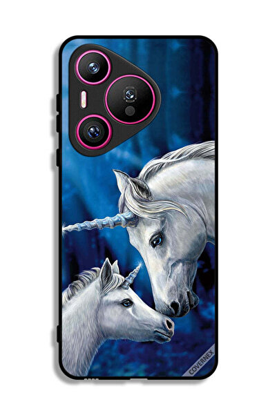 Covernex غطاء حماية لهاتف هواوي بيورا 70 - محبو وحيد القرن - طفل وحيد القرن