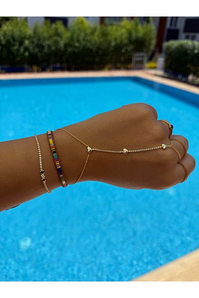 DGK COLLECTİON Miyuki, Eye-Catching Colorful Exquisite Handcrafted Bracelet