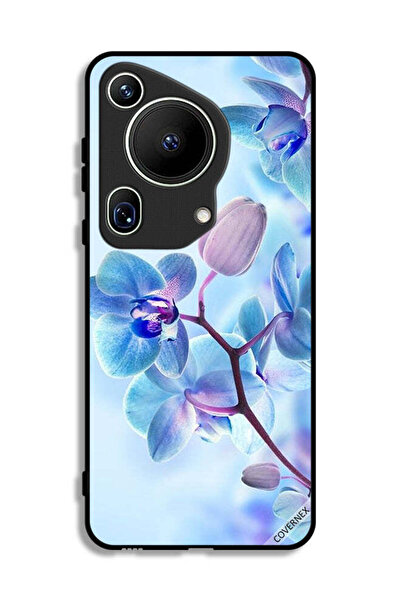 Covernex غطاء حماية فائق لهاتف هواوي بيورا 70 بنقشة زهور الأوركيد