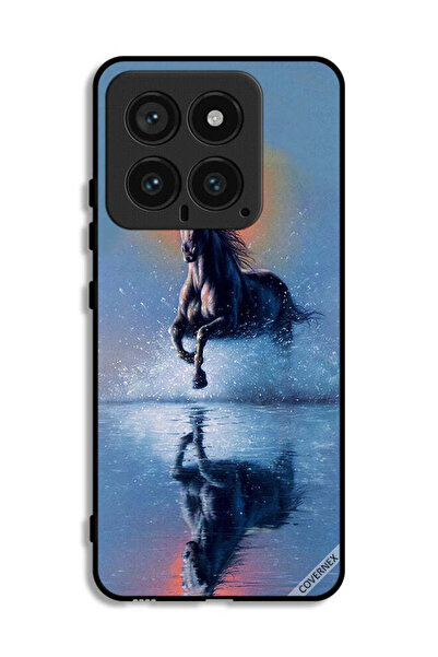 Covernex غطاء حماية لهاتف شاومي 14 بتصميم حصان يركض في الماء