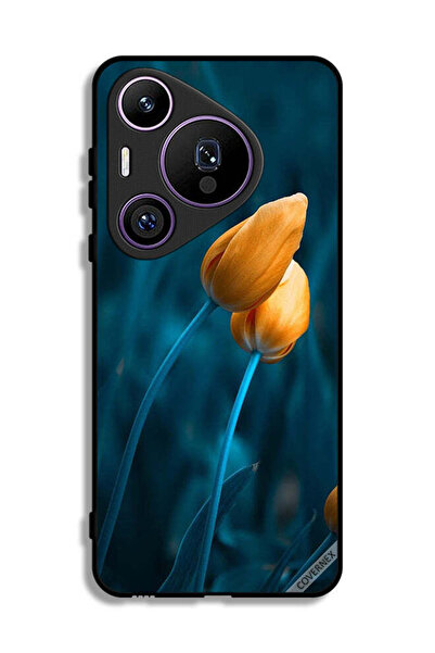 Covernex غطاء حماية لهاتف هواوي بيورا 70 برو بزهرتين لطيفتين