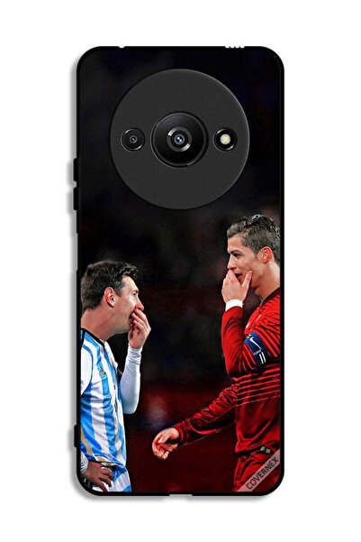 Covernex غطاء حماية لهاتف Xiaomi Redmi A3 4G رونالدو وميسي في إطار واحد