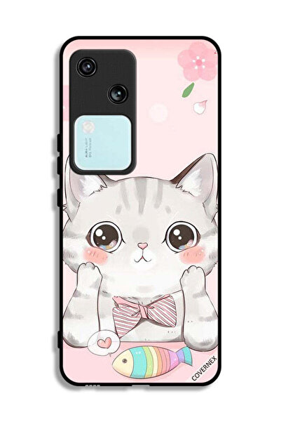 Covernex غطاء حماية لهاتف Vivo S18 5G بتصميم سمكة القط
