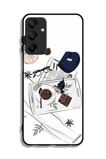Covernex غطاء حماية لهاتف Samsung Galaxy A15 5G بتصميم فن القهوة والشوكولاتة