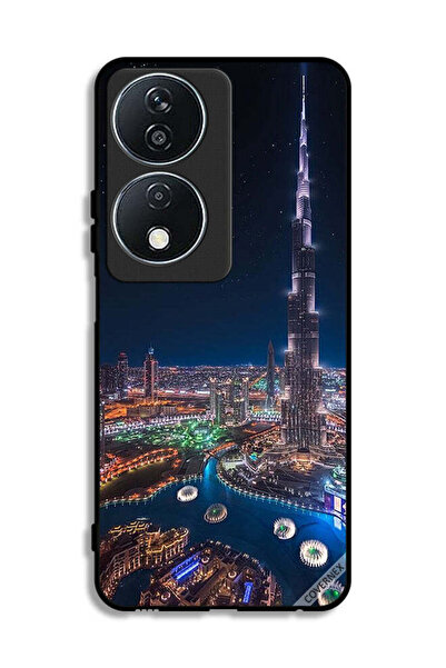 Covernex غطاء حماية لهاتف Honor X7b 5G بمنظر ليلي لوسط المدينة