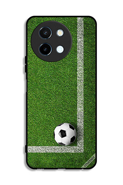 Covernex غطاء حماية لهاتف Vivo Y38 5G بتصميم كرة قدم في الزاوية