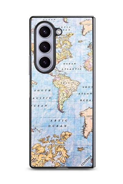 Covernex غطاء حماية لهاتف Samsung Galaxy Z Fold6 - خريطة العالم