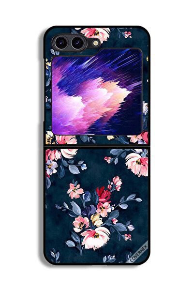 Covernex غطاء حماية لهاتف Samsung Galaxy Z Flip6 مزين برسومات زهور مرسومة يدويًا
