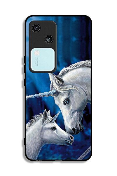 Covernex غطاء حماية لهاتف Vivo V30 5G - محب وحيد القرن - وحيد القرن الصغير