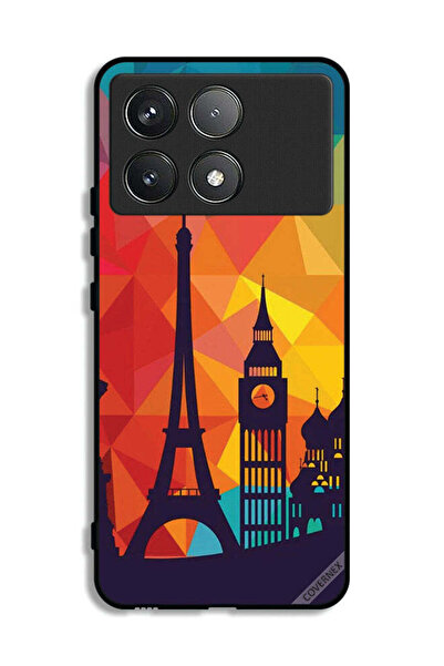 Covernex غطاء حماية لهاتف شاومي بوكو F6 برو بنمط باريس الملون