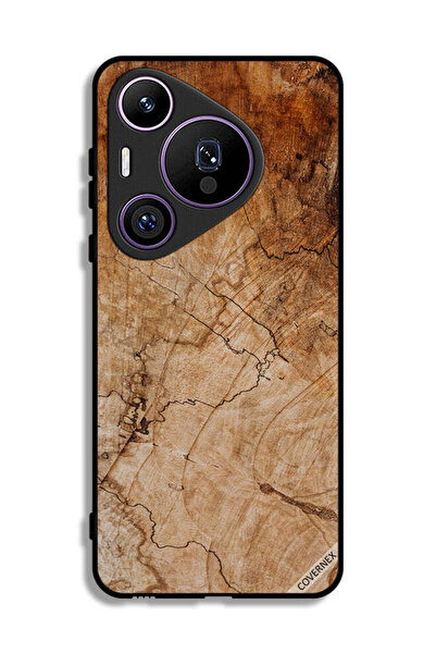 Covernex غطاء حماية لهاتف هواوي بيورا 70 برو بنمط خشبي عتيق