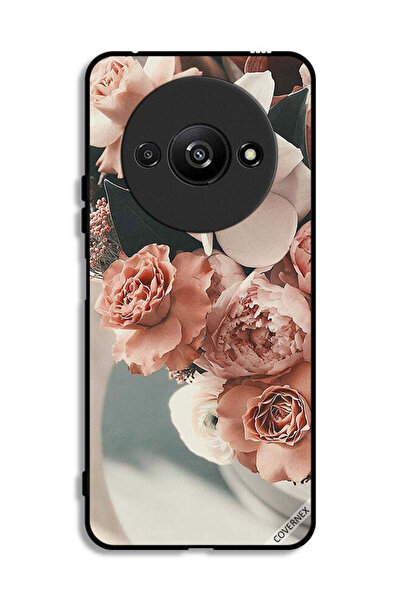 Covernex غطاء حماية لهاتف Xiaomi Redmi A3 4G بنقشة باقة من أزهار الخوخ الجميلة