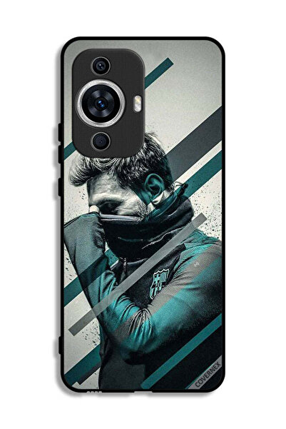 Covernex غطاء حماية لهاتف هواوي نوفا 11 بتصميم وجه ميسي المختبئ