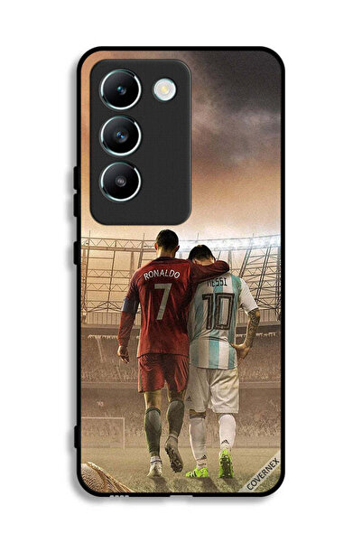 Covernex غطاء حماية لهاتف Vivo Y100 4G بتصميم ميسي وكريستيانو رونالدو