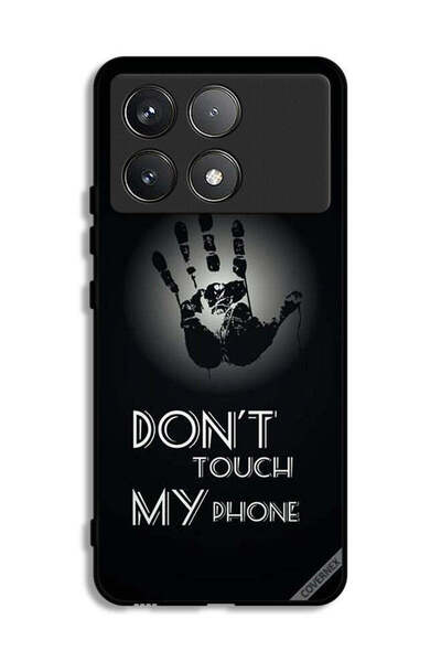 Covernex جراب حماية لهاتف Xiaomi Poco F6 Pro مطبوع عليه عبارة "لا تلمس هاتفي ...