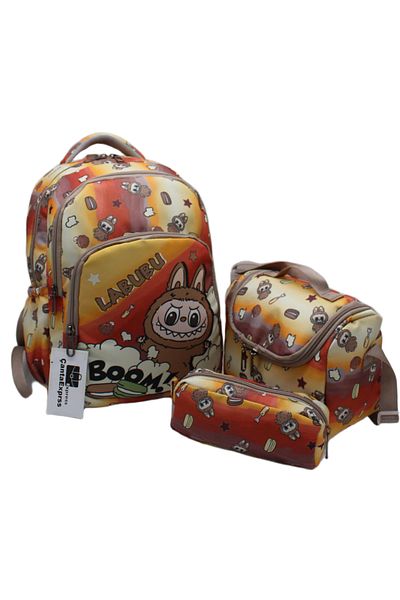 Bevitton Labubu Character Patterned Pen Holder Nutrition Boy's Primary School Bag Set First School Bag