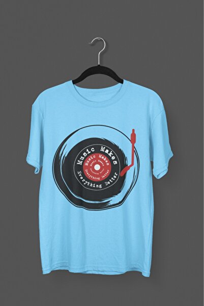 ArtYus МЪЖКА/ЖЕНСКА МУЗИКАЛНА ТРИКОТАЖНА БЛУЗА С КРЪГЛА ЯКА И КЪСИ РЪКАВИ