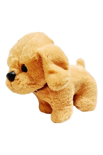 OEM Plush Toy, Elegant Dog with Leather Collar, 22 cm