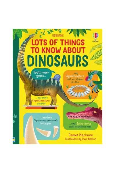 Usborne Curiozități despre dinozauri, Multe lucruri de știut despre dinozauri...