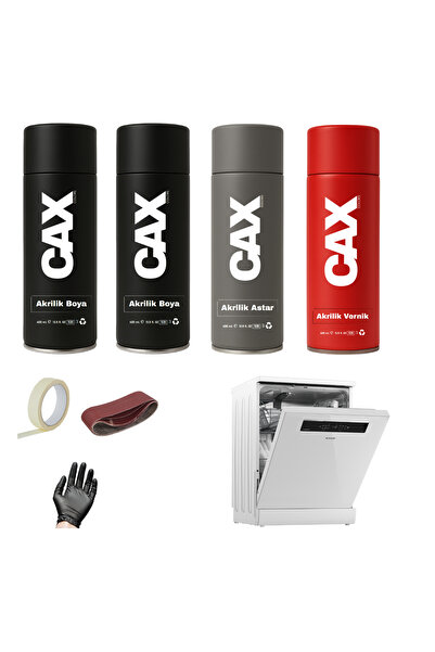 caxcolors BEYAZ EŞYA DÖNÜŞÜM SPREY BOYA 400 ML SIVIYA DAYANIKLI (BUZDOLABI-ÇA...