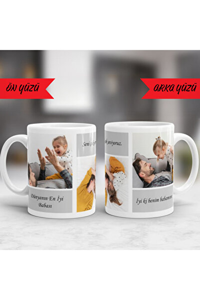 Sestasarmm Kişiye Özel Fotoğraf Ve Yazılı Porselen Kupa, Bardak Resimli, Anne...